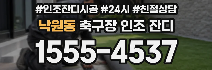 낙원동 축구장 인조 잔디