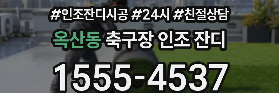 옥산동 축구장 인조 잔디