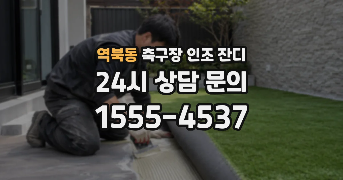 역북동 축구장 인조 잔디