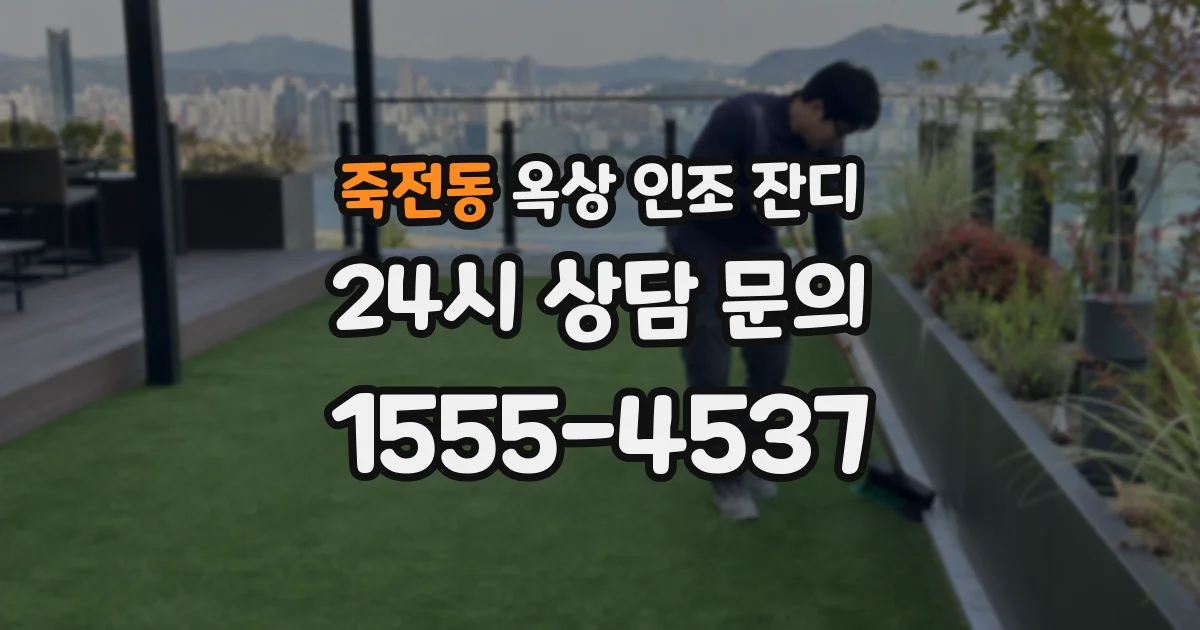 죽전동 옥상 인조 잔디
