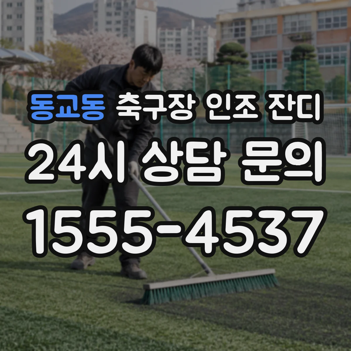 동교동 축구장 인조 잔디