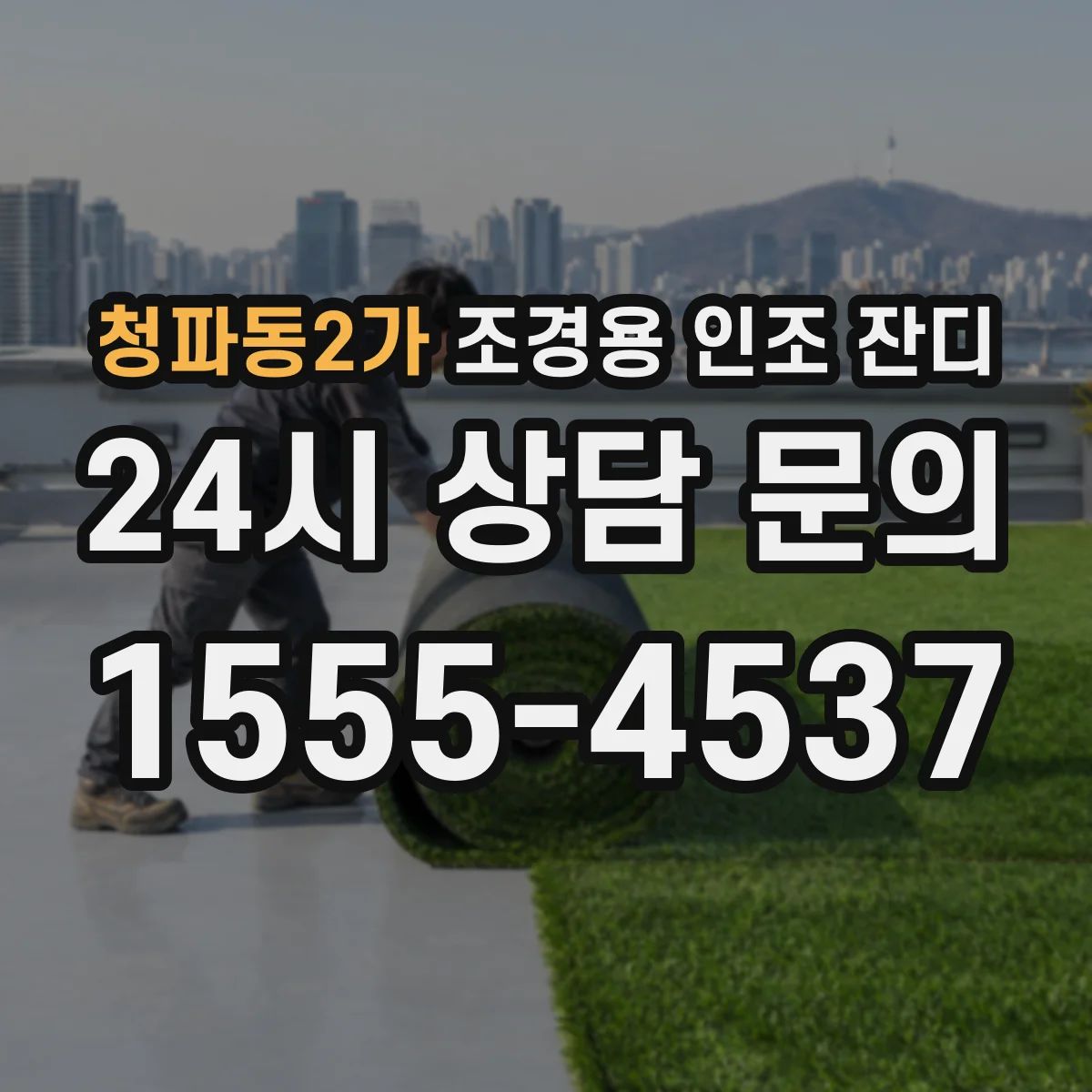 청파동2가 조경용 인조 잔디