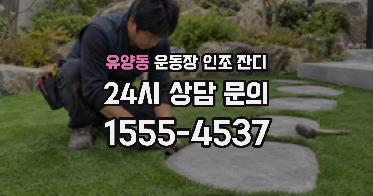 유양동 운동장 인조 잔디