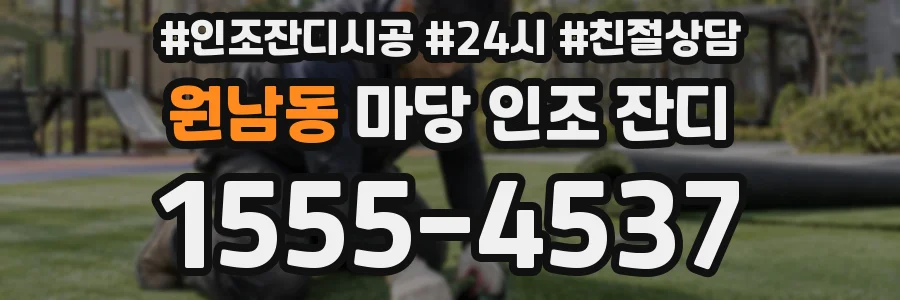 원남동 마당 인조 잔디