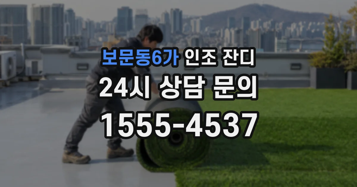 보문동6가 인조 잔디