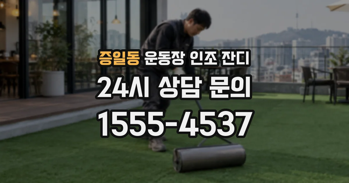 증일동 운동장 인조 잔디