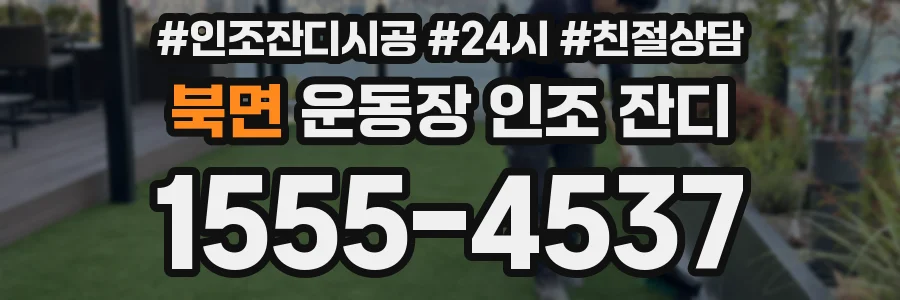 북면 운동장 인조 잔디