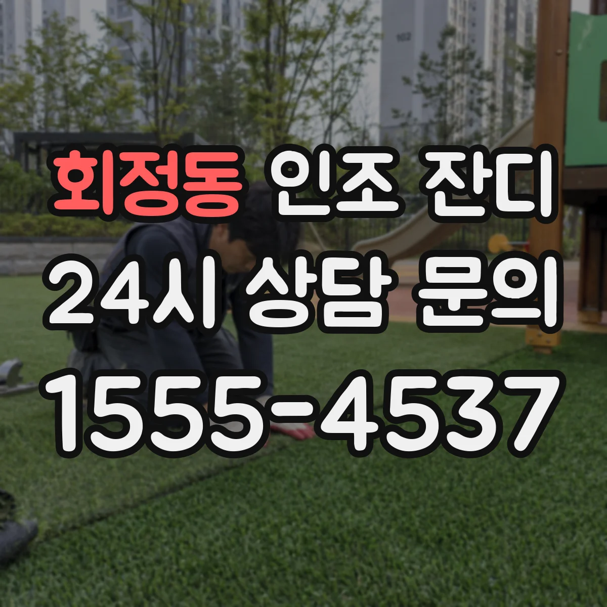 회정동 인조 잔디