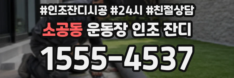 소공동 운동장 인조 잔디