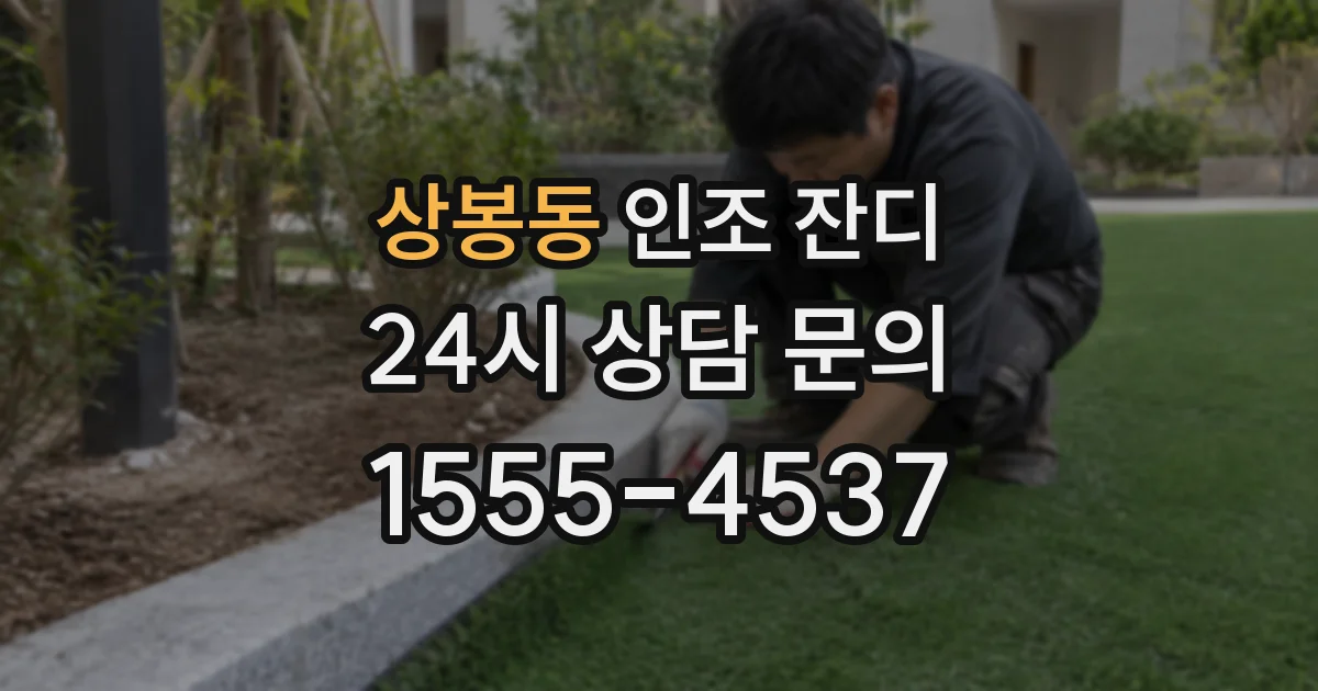 상봉동 인조 잔디