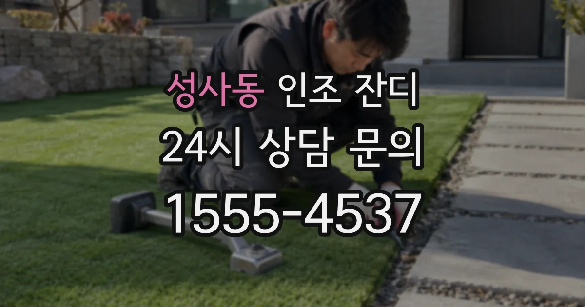 성사동 인조 잔디