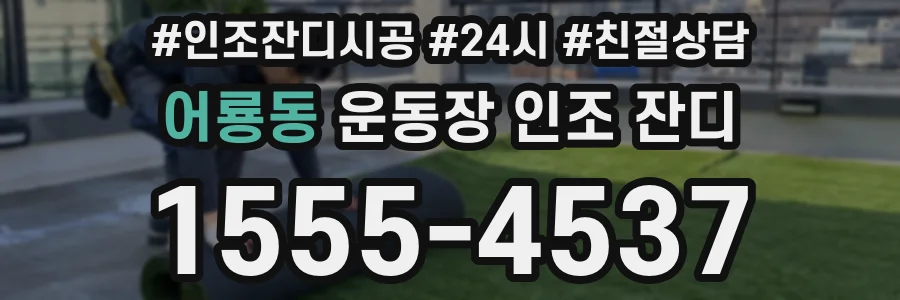 어룡동 운동장 인조 잔디