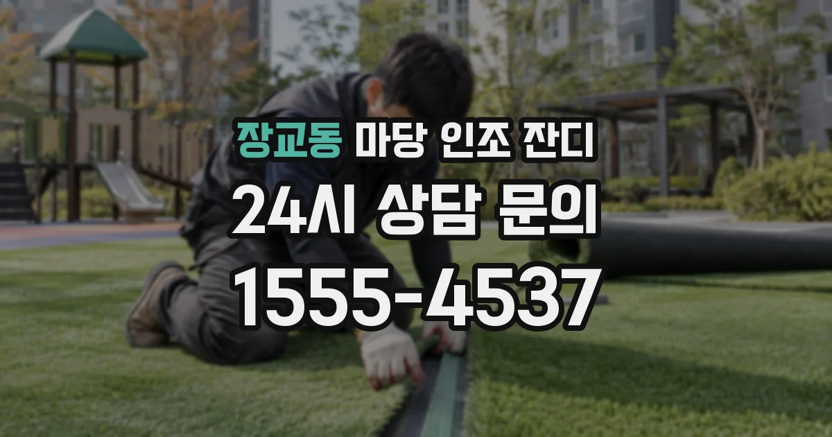 장교동 마당 인조 잔디