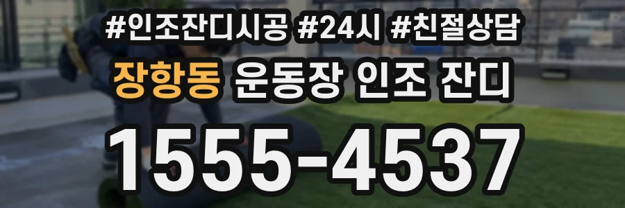장항동 운동장 인조 잔디