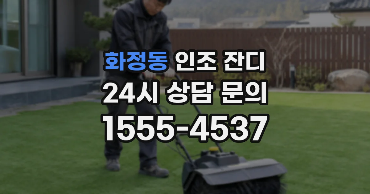 화정동 인조 잔디