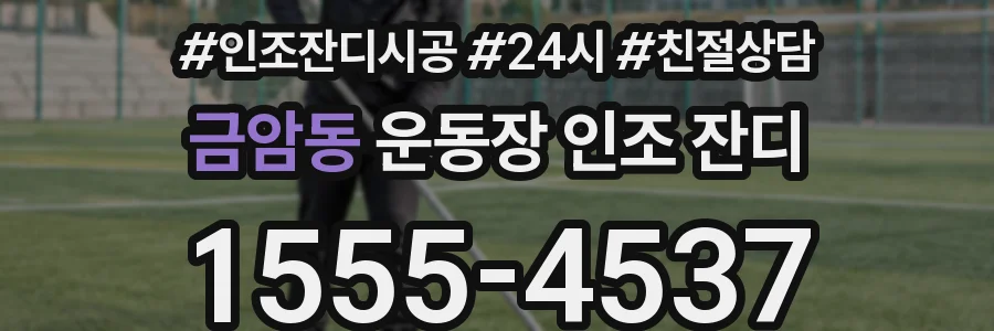 금암동 운동장 인조 잔디