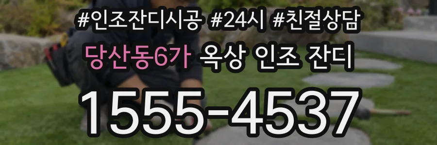 당산동6가 옥상 인조 잔디