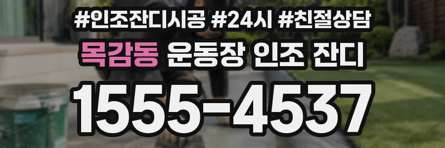 목감동 운동장 인조 잔디