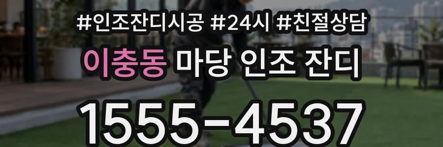 이충동 마당 인조 잔디