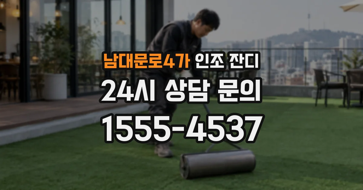 남대문로4가 인조 잔디