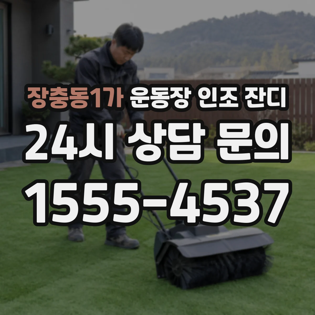 장충동1가 운동장 인조 잔디