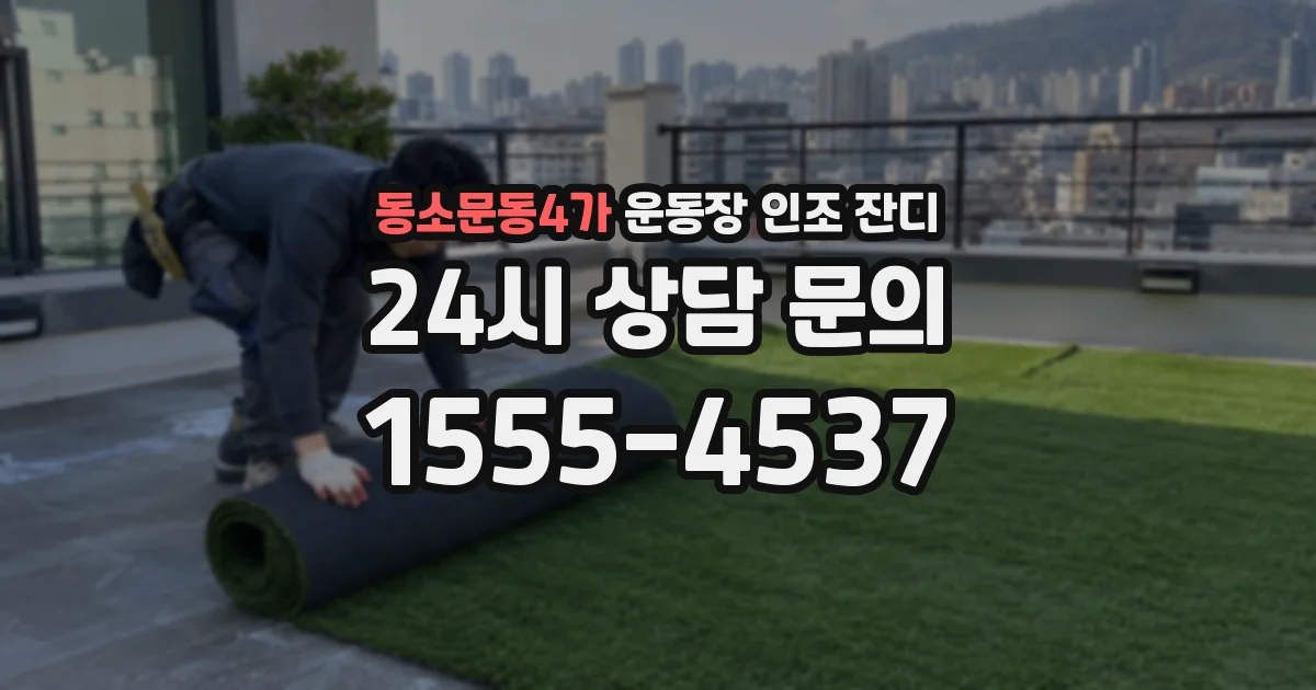 동소문동4가 운동장 인조 잔디