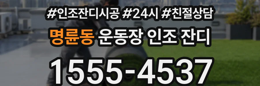 명륜동 운동장 인조 잔디