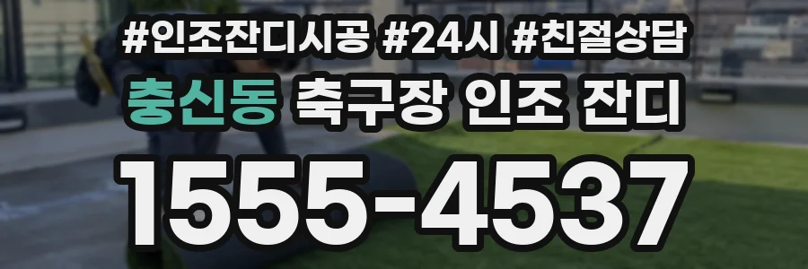 충신동 축구장 인조 잔디