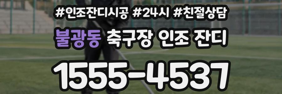 불광동 축구장 인조 잔디
