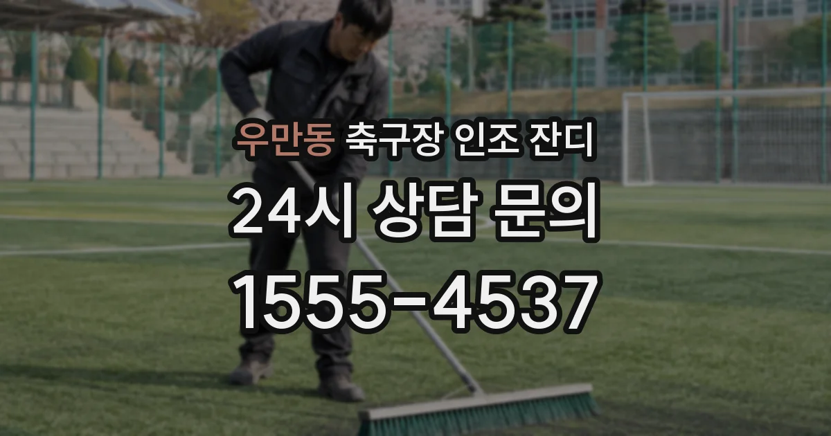우만동 축구장 인조 잔디