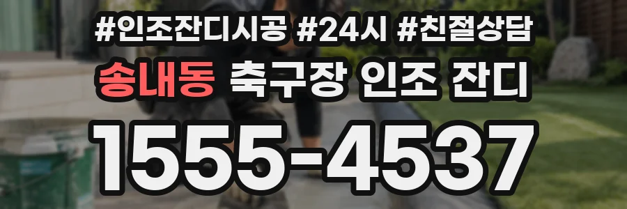 송내동 축구장 인조 잔디