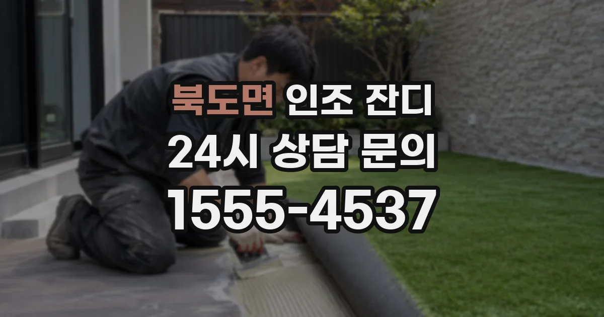 북도면 인조 잔디