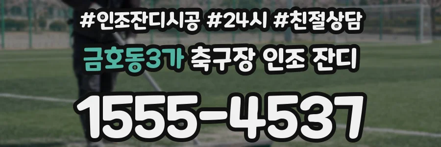 금호동3가 축구장 인조 잔디