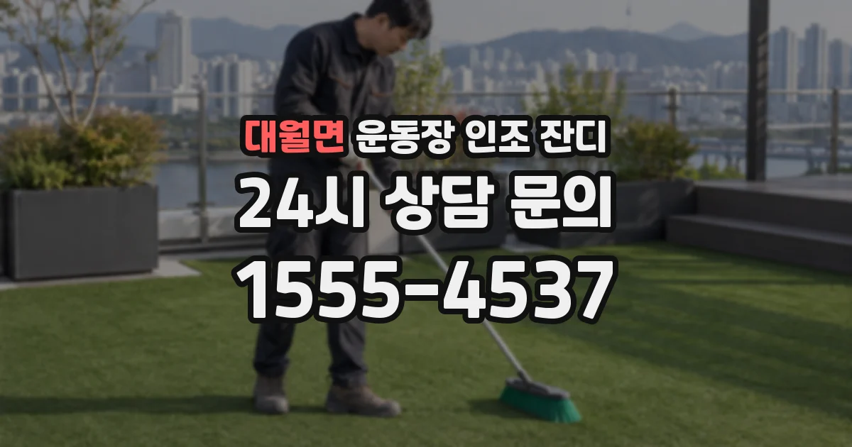대월면 운동장 인조 잔디