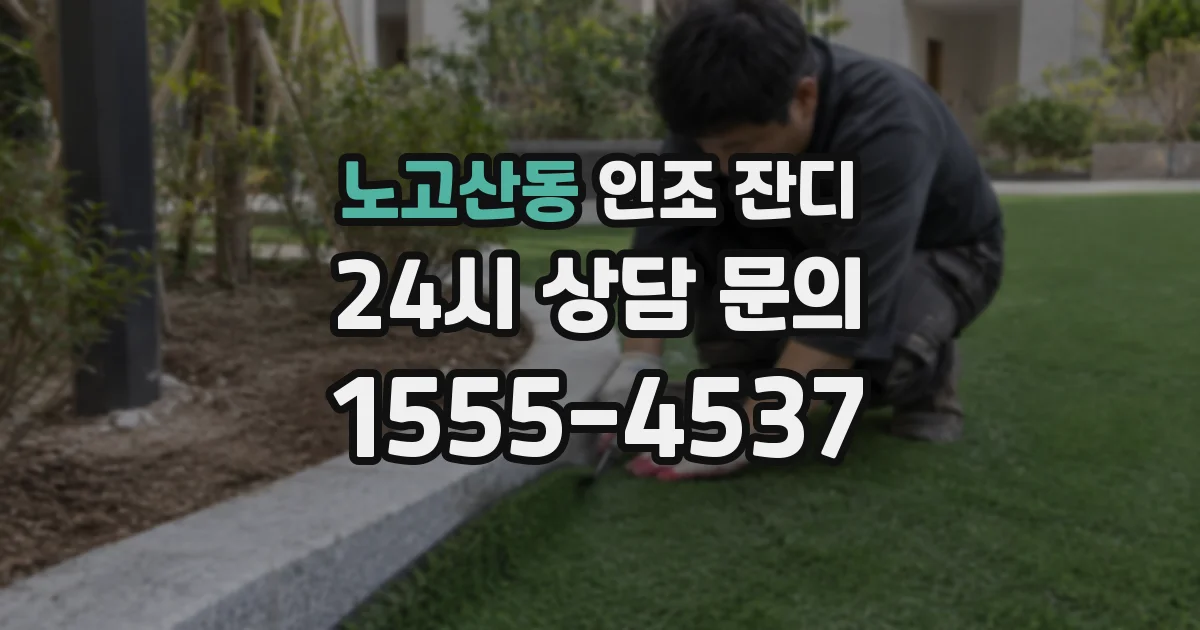 노고산동 인조 잔디