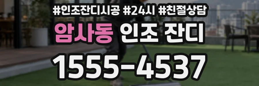 암사동 인조 잔디
