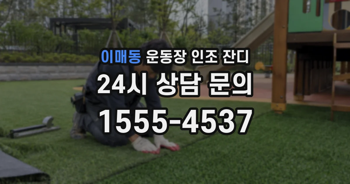 이매동 운동장 인조 잔디