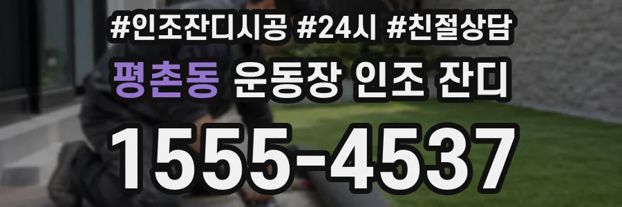 평촌동 운동장 인조 잔디
