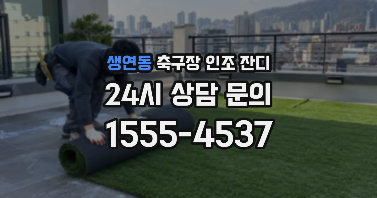 생연동 축구장 인조 잔디