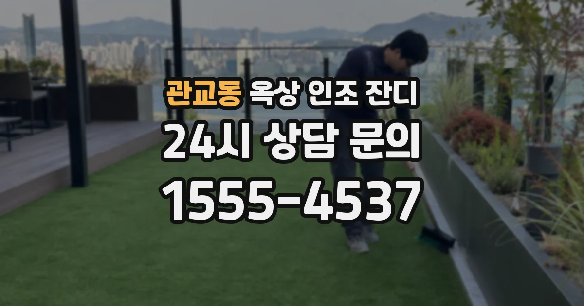 관교동 옥상 인조 잔디
