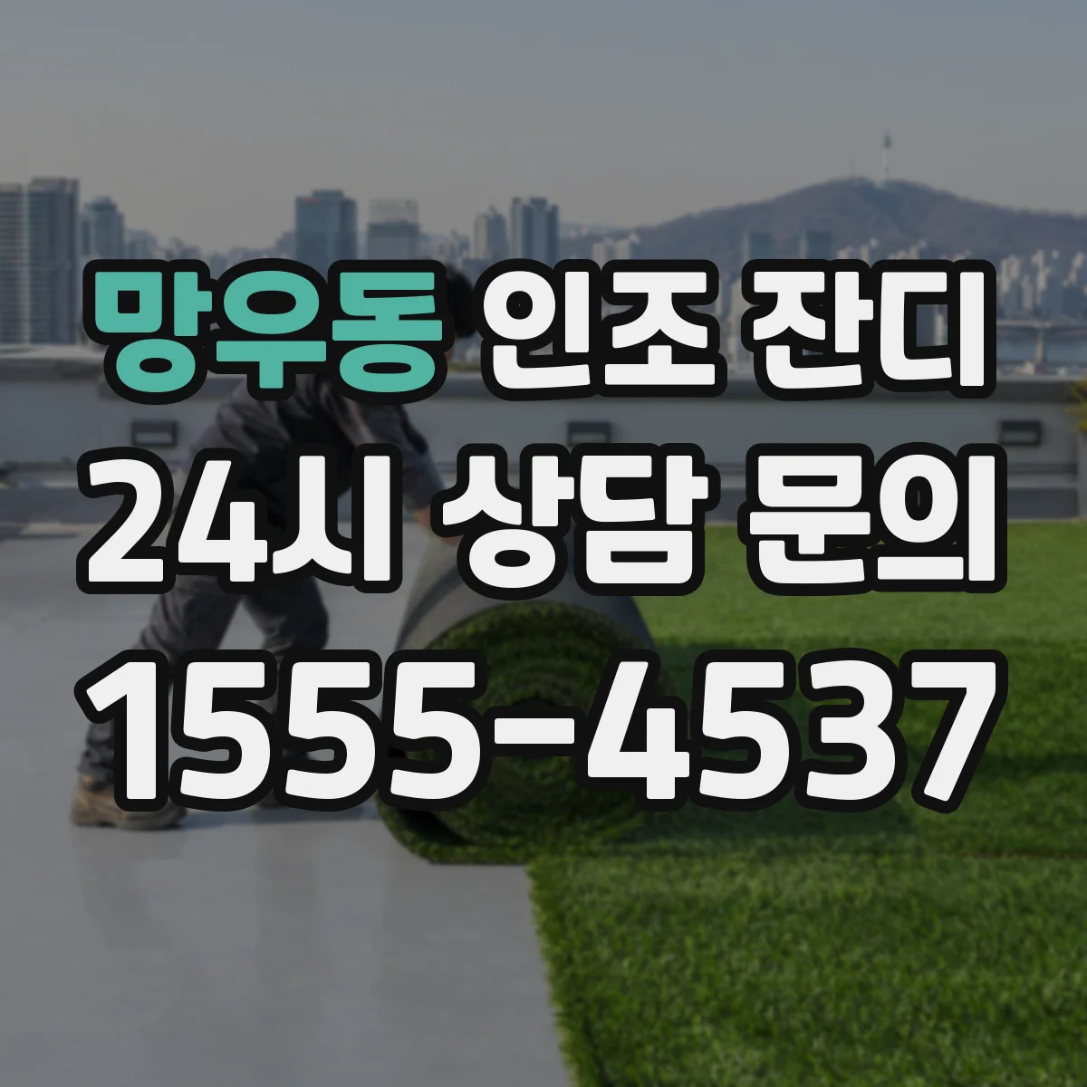 망우동 인조 잔디