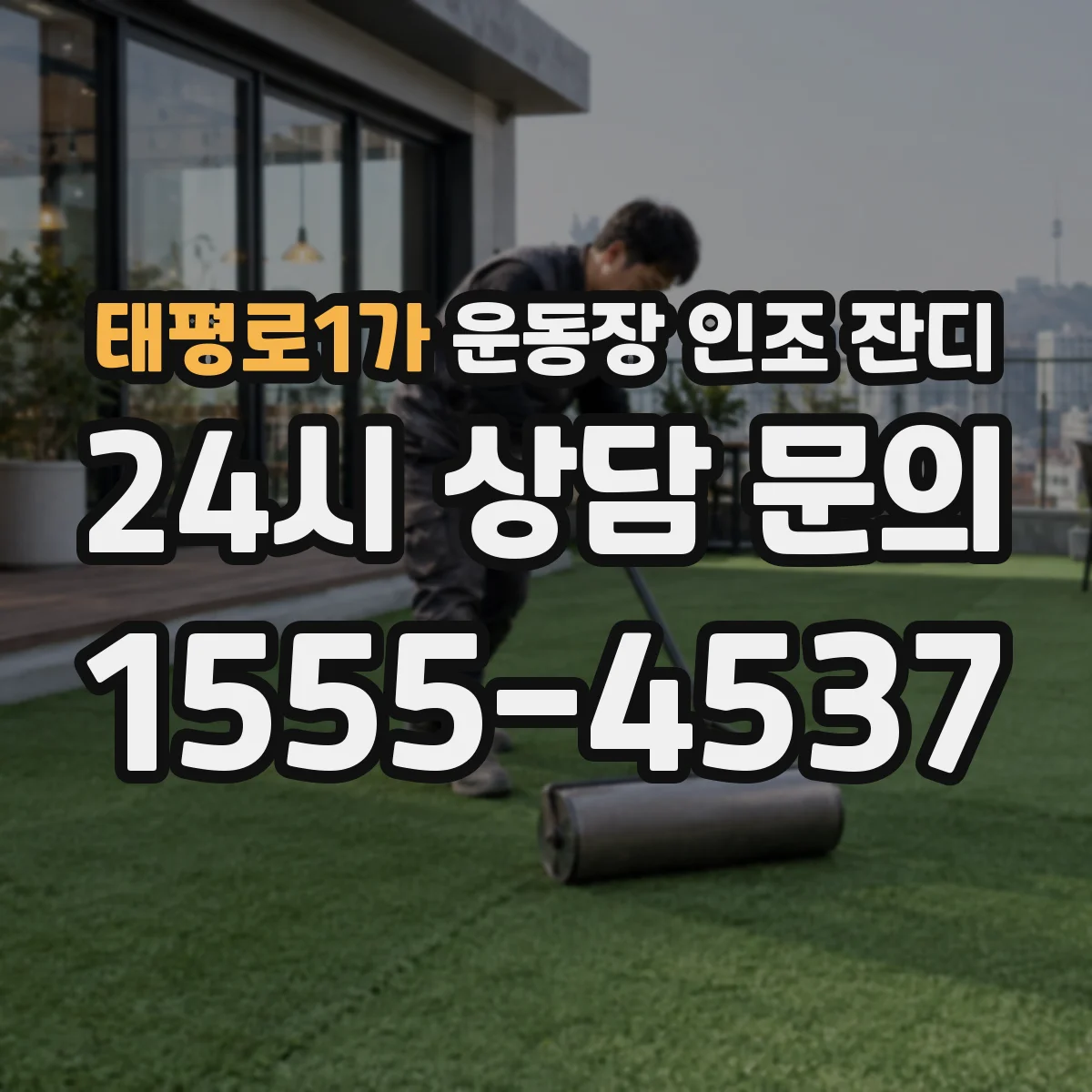 태평로1가 운동장 인조 잔디