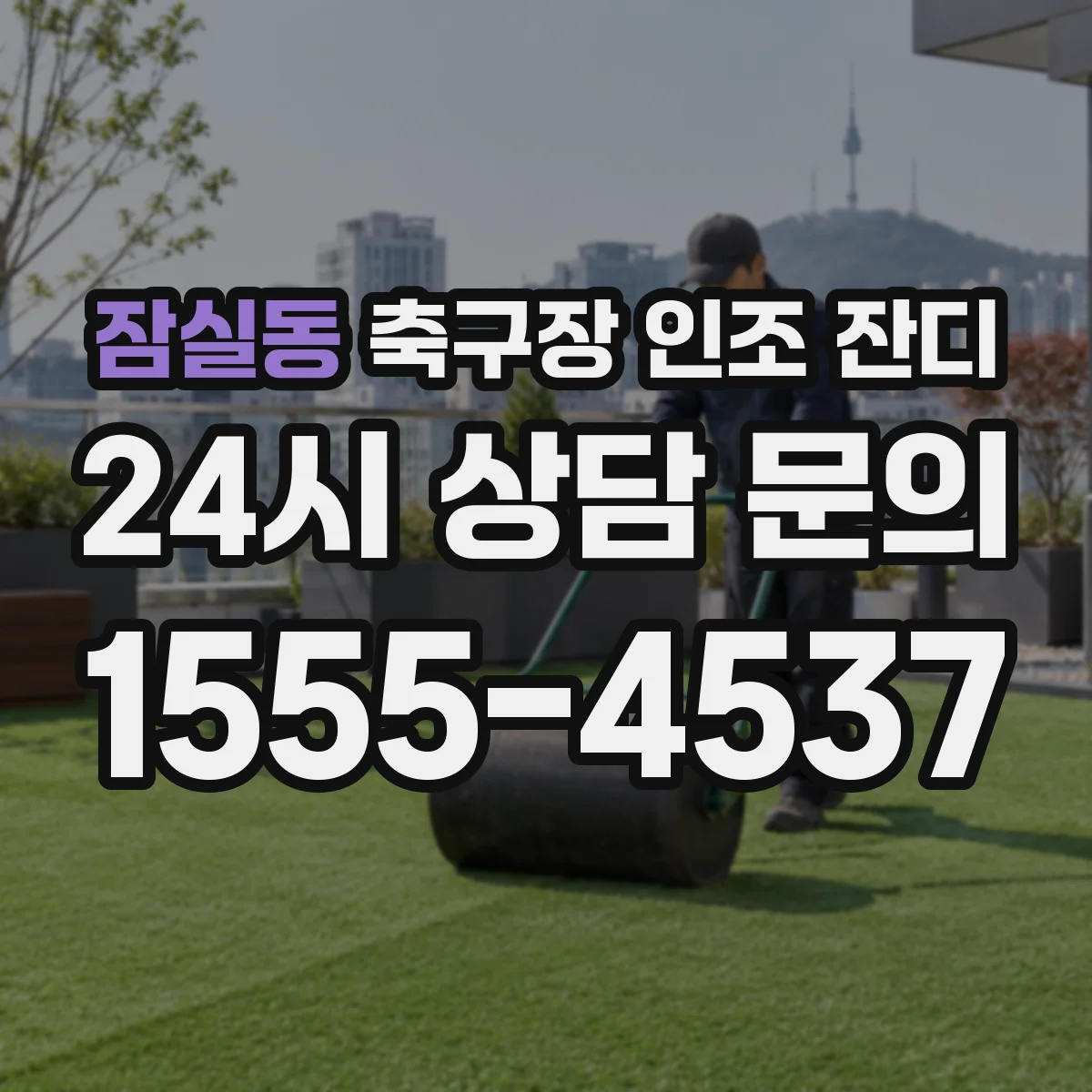 잠실동 축구장 인조 잔디