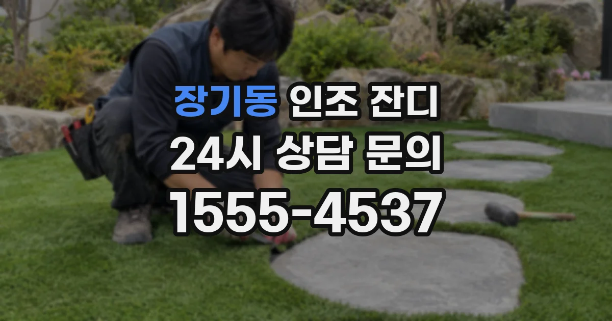 장기동 인조 잔디
