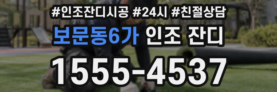 보문동6가 인조 잔디