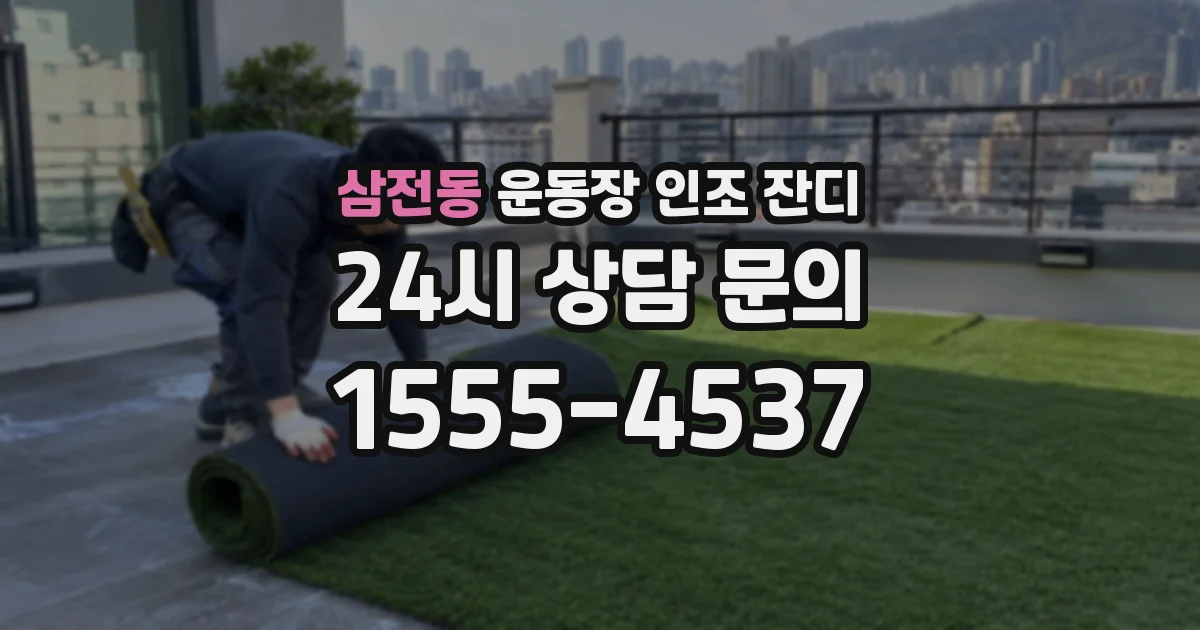 삼전동 운동장 인조 잔디