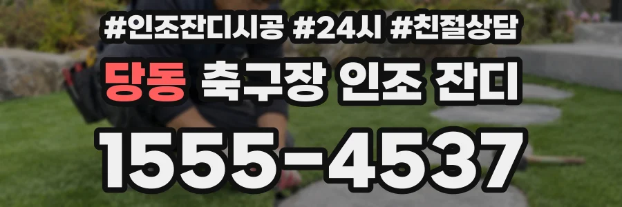 당동 축구장 인조 잔디