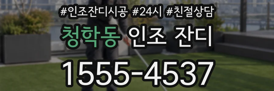 청학동 인조 잔디