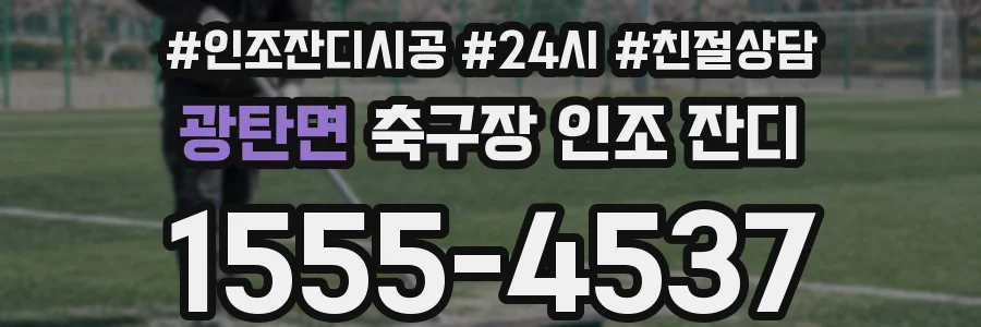 광탄면 축구장 인조 잔디