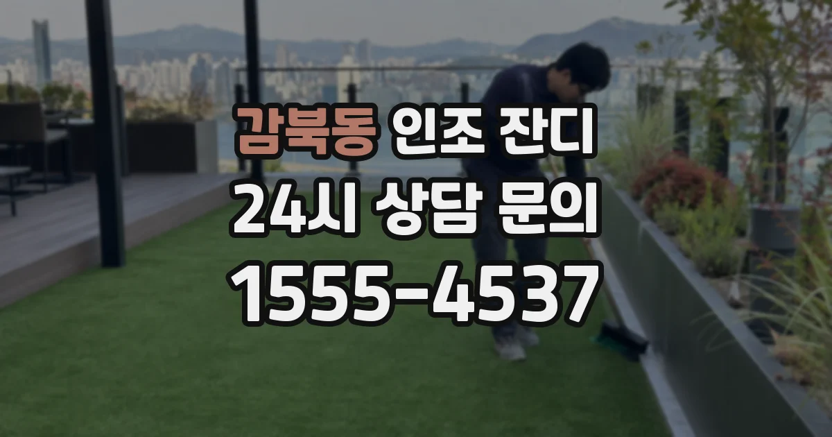 감북동 인조 잔디